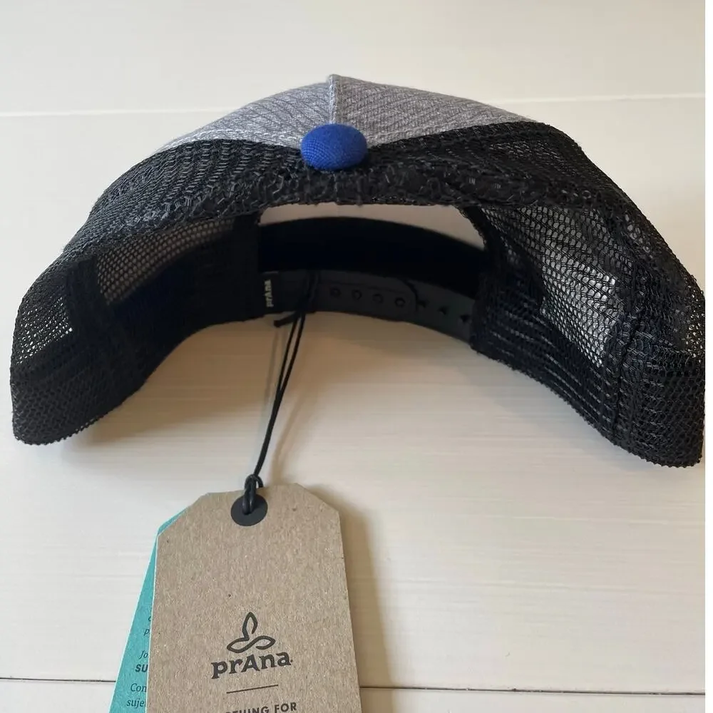 prAna NWT Journeyman Flat Brim Unisex Trucker Hat O/S Fish Taco Snapback